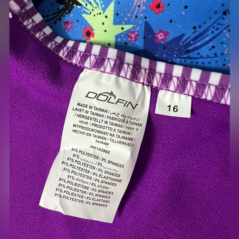 Uglies Girls Stargazer Criss-Cross Back One Piece Swimsuit Size: 16 NWT